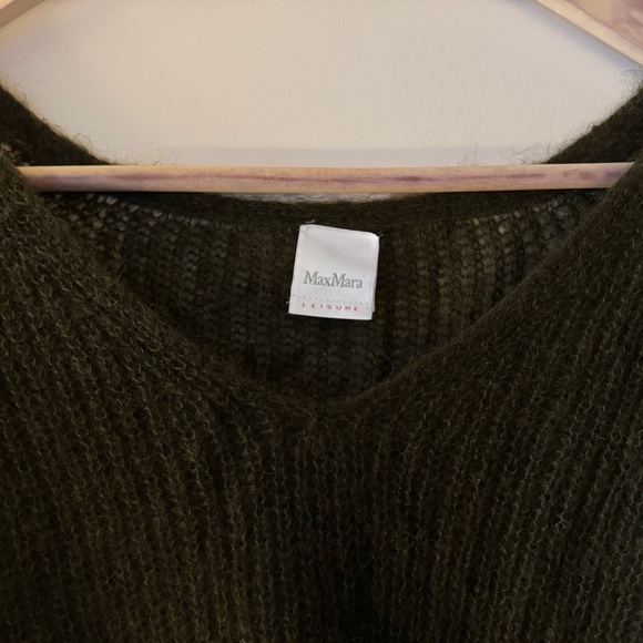 Max Mara Leisure Fresis V-Neck Sweater - Brown (M/L) - Picture 3 of 3